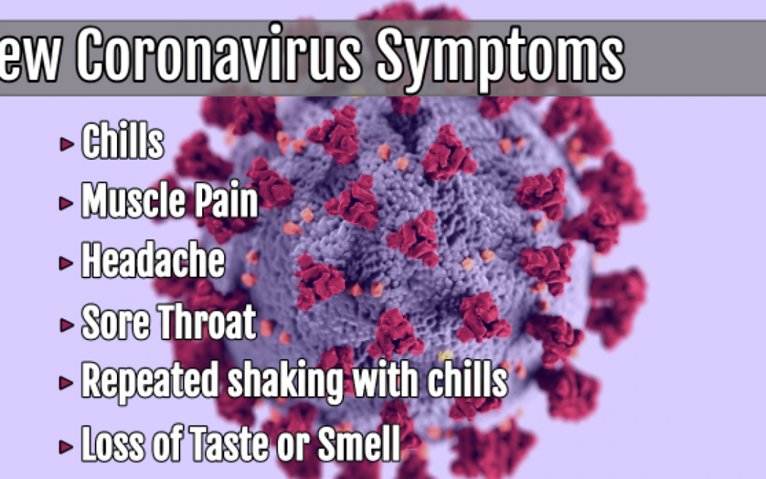 CDC adds six new possible symptoms of coronavirus