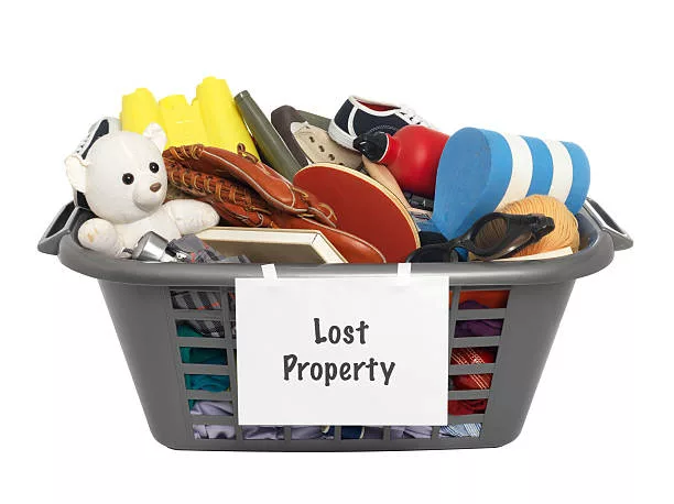 lost property box isolated