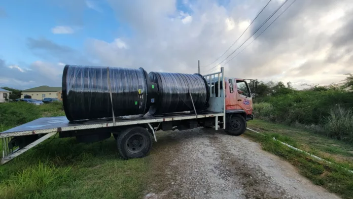 tanks delivered for protected agriculture farmer