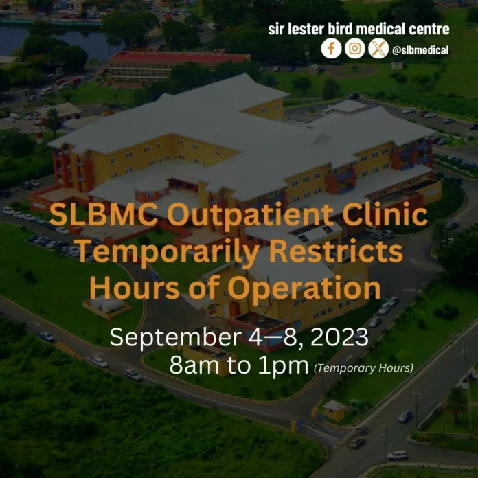 slbmc outpatient clinic temporarily restricts hours of operation