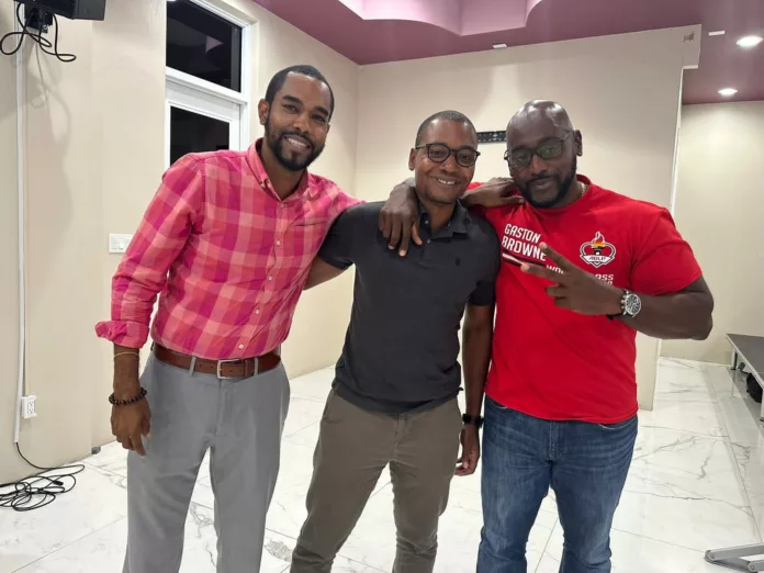 ABLP has a new caretaker for All Saints West—Lamin Newton (right), with Burton (left) and Simon (center). (photo via ABLP social media).